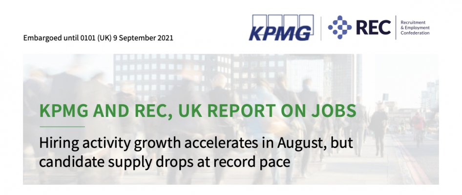 KPMG – UK Jobs Report – August 2021