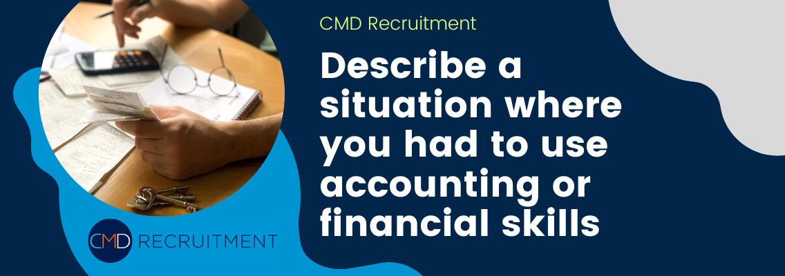 Accountant work on financial records