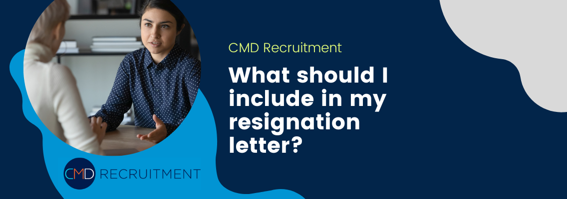 What should I include in my resignation letter?