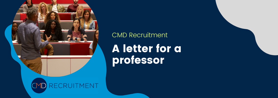 A letter for a professor