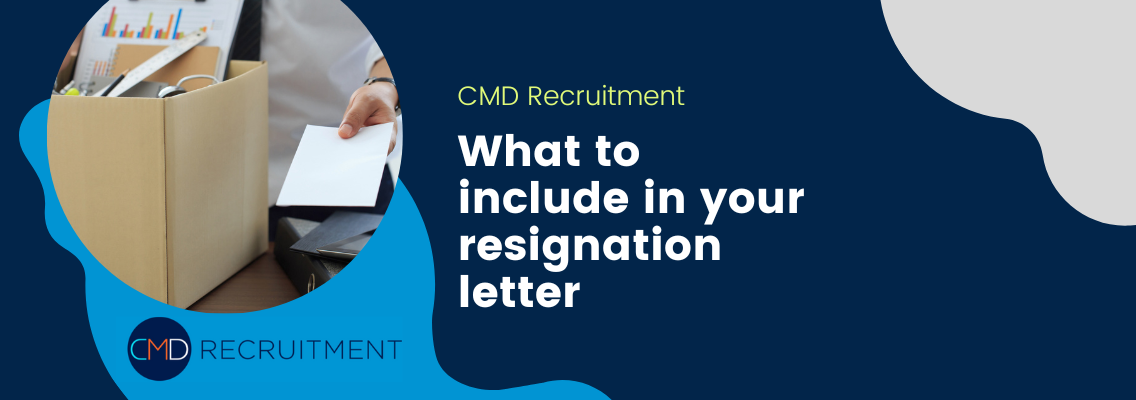 What to include in your resignation letter