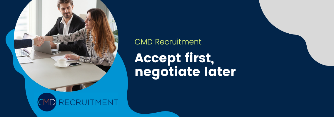 Accept first, negotiate later