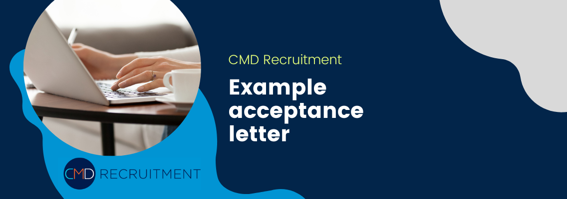 Example acceptance letter