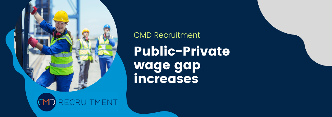 Public-Private wage gap increases