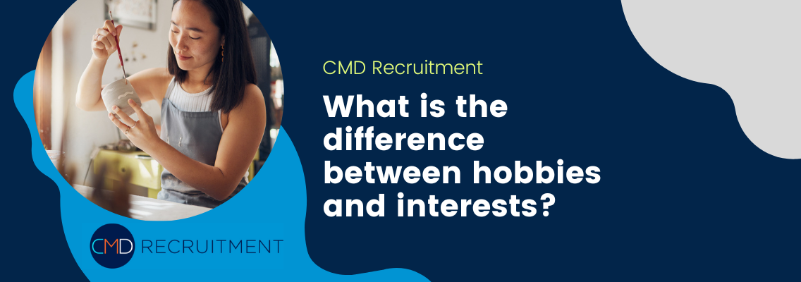 What is the difference between hobbies and interests?