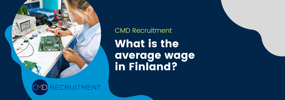 What is the average wage in Finland?